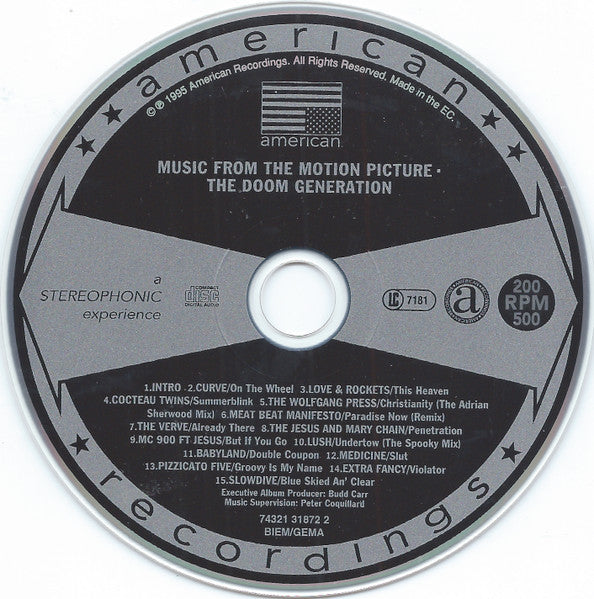 Various : The Doom Generation - Music From The Motion Picture (CD, Comp)