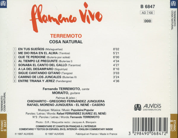 Fernando Terremoto : Cosa Natural (CD, Album)