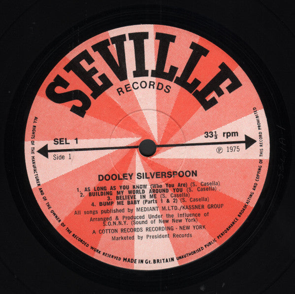 Dooley Silverspoon : Dooley Silverspoon (LP, Album)