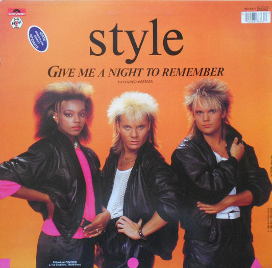 Style (4) : Telephone / Give Me A Night To Remember (12", Maxi)