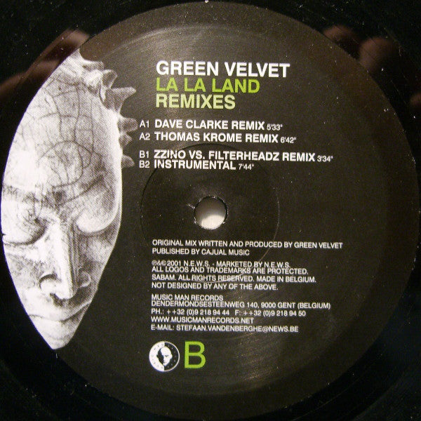 Green Velvet : La La Land (Remixes) (2x12")