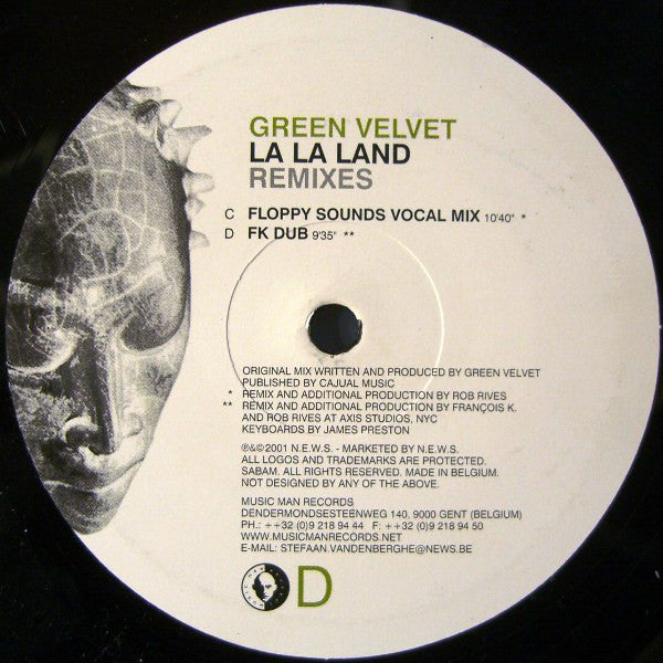 Green Velvet : La La Land (Remixes) (2x12")