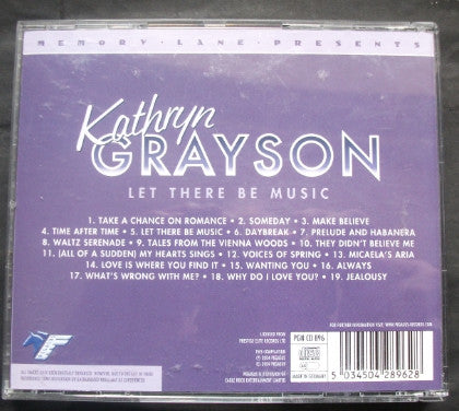 Kathryn Grayson : Let There Be Music (CD, Comp)