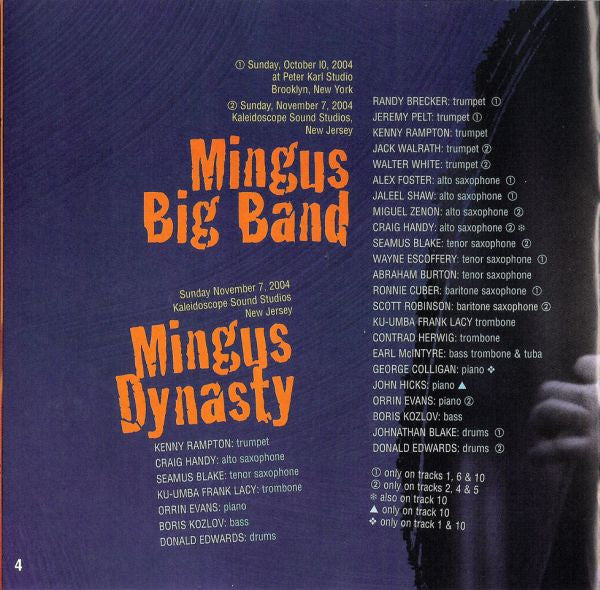 Mingus Big Band, Mingus Orchestra & Mingus Dynasty : I Am Three (CD, Album)