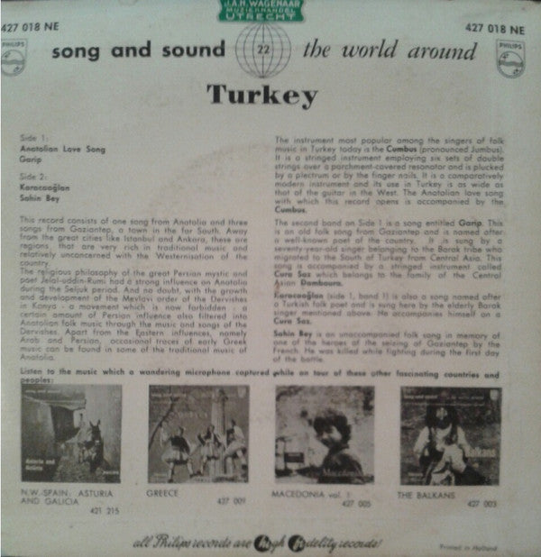 Various : Turkey (7", Mono)