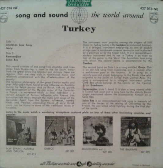 Various : Turkey (7", Mono)