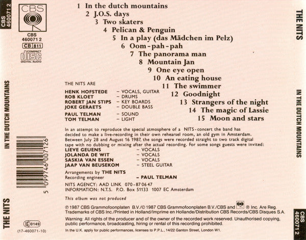 The Nits : In The Dutch Mountains (CD, Album)