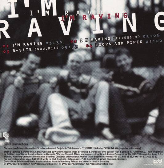 Scooter : I'm Raving (CD, Maxi, Ltd)