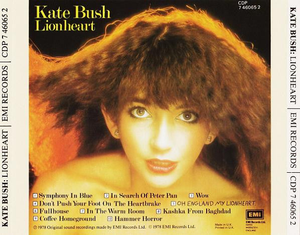Kate Bush : Lionheart (CD, Album)