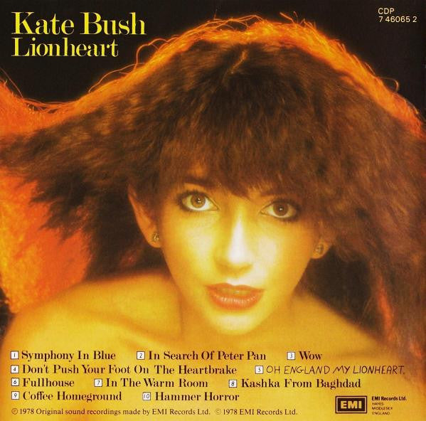 Kate Bush : Lionheart (CD, Album)