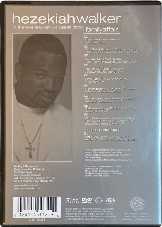 Hezekiah Walker And The Love Fellowship Choir : Family Affair (DVD-V, Album)