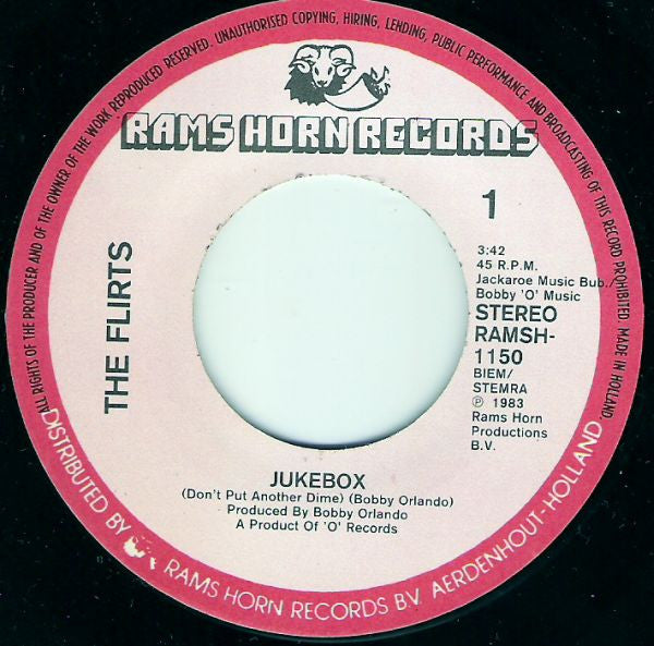 The Flirts : Jukebox (7", Single)