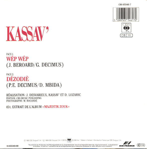 Kassav' : Wép Wép (7", Single)