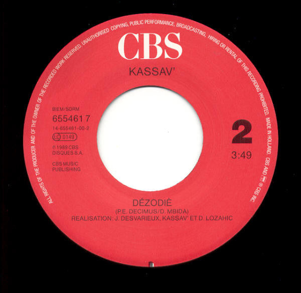 Kassav' : Wép Wép (7", Single)