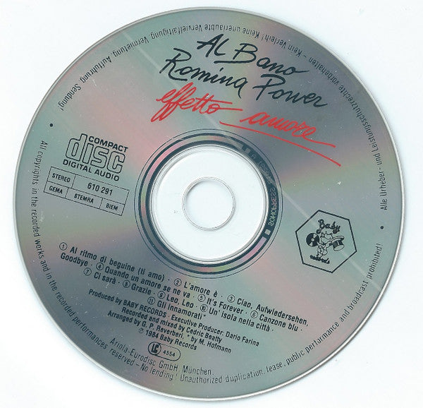 Al Bano & Romina Power : Effetto Amore (CD, Album, RE)