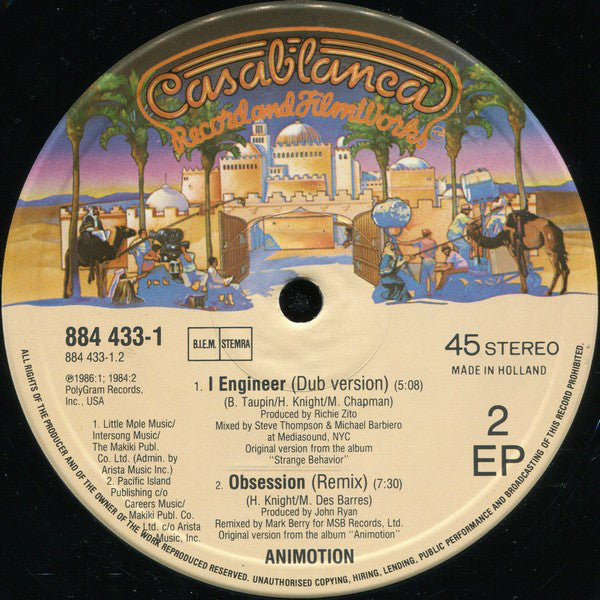 Animotion : I Engineer (Remix) (12", EP)