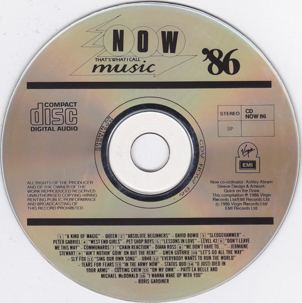 Various : Now That's What I Call Music '86 (CD, Comp)