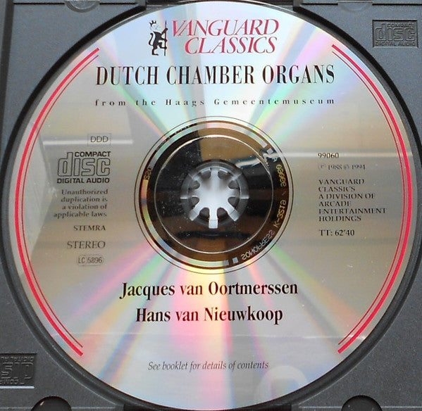 Jacques Van Oortmerssen, Hans Van Nieuwkoop : Dutch Chamber Organs From The Haags Gemeentemuseum (CD)