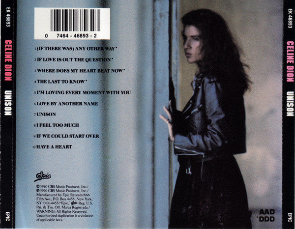 Céline Dion : Unison (CD, Album)
