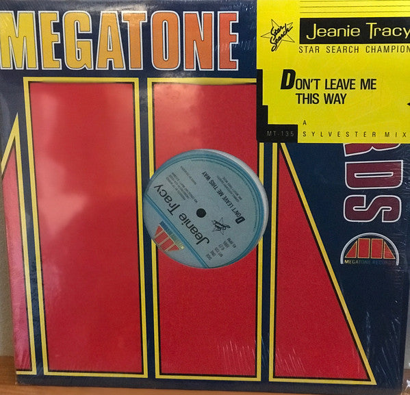 Jeanie Tracy : Don't Leave Me This Way (12", Single)