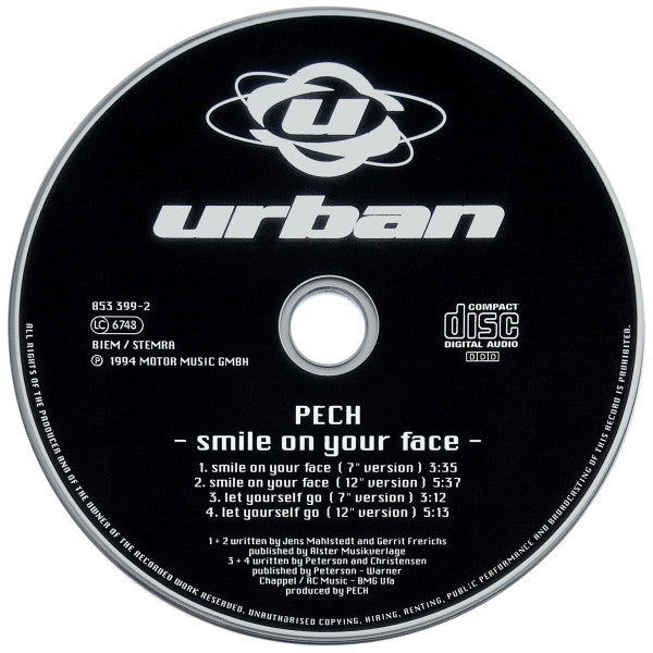 PeCh : Smile On Your Face (CD, Maxi)