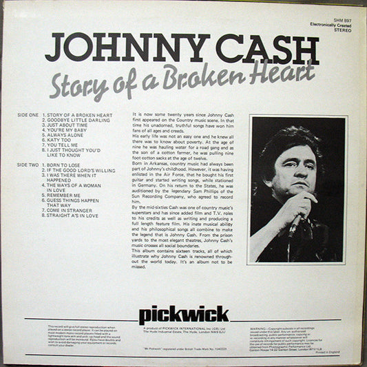 Johnny Cash : Story Of A Broken Heart (LP, Comp)
