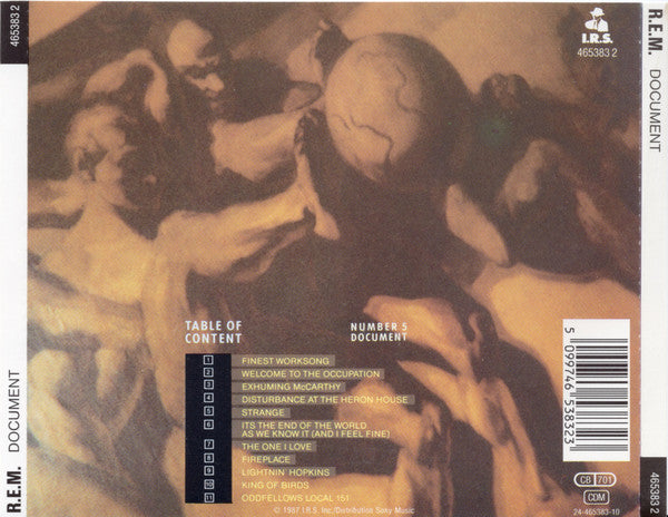 R.E.M. : Document (CD, Album, RE)