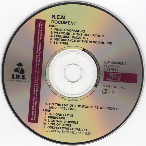 R.E.M. : Document (CD, Album, RE)