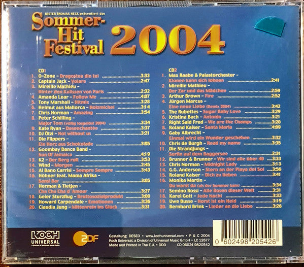 Various : Sommer Hit Festival 2004 (2xCD, Comp)