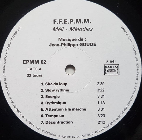 Jean-Philippe Goude : Meli-Melodies (LP, Album)