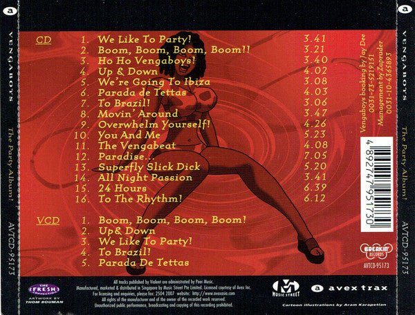 Vengaboys : The Party Album! (CD, Album, Dlx + VCD)