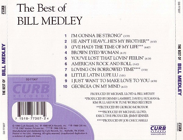 Bill Medley : The Best Of (CD, Comp)