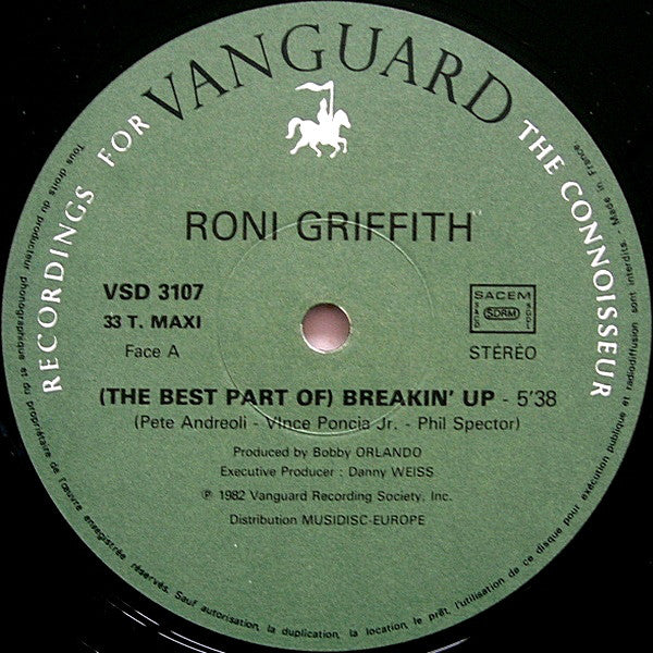 Roni Griffith : (The Best Part Of) Breakin' Up / Desire (12", Maxi)