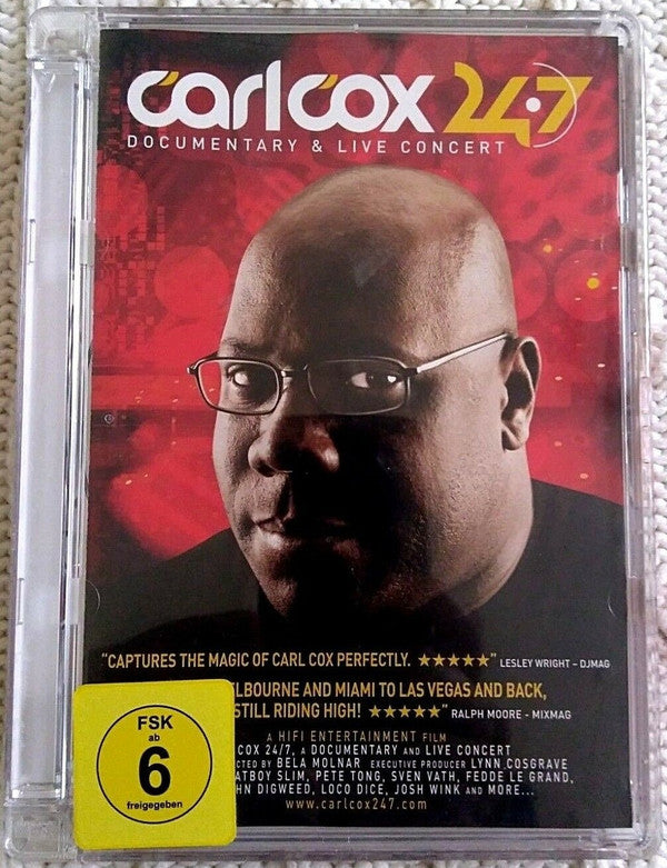 Carl Cox : Carl Cox 24•7 - Documentary & Live Concert (DVD-V, Comp, P/Mixed, PAL)