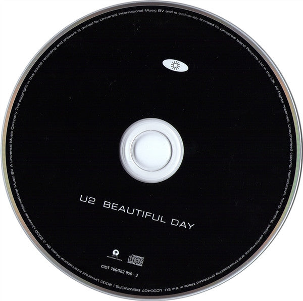 U2 : Beautiful Day (CD, Single, Car)