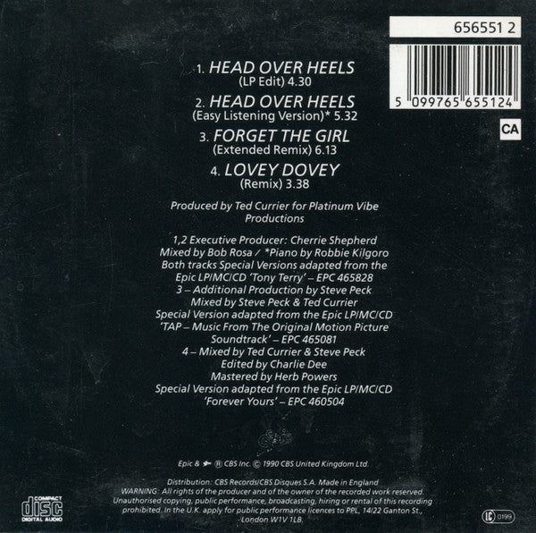 Tony Terry : Head Over Heels (CD, Single)