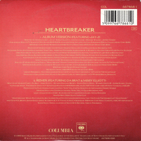 Mariah Carey : Heartbreaker (CD, Single, Car)