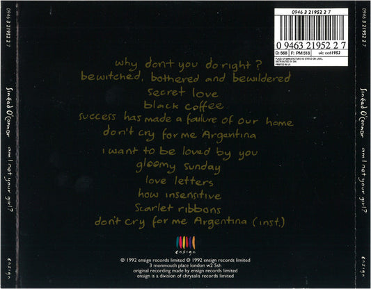 Sinéad O'Connor : Am I Not Your Girl? (CD, Album, DAD)