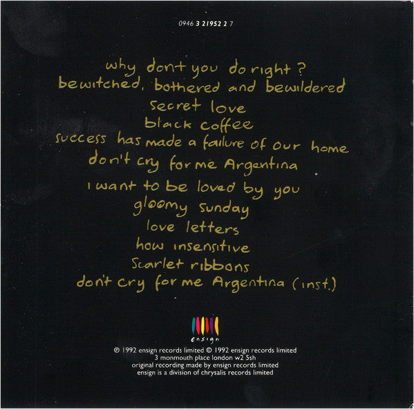Sinéad O'Connor : Am I Not Your Girl? (CD, Album, DAD)