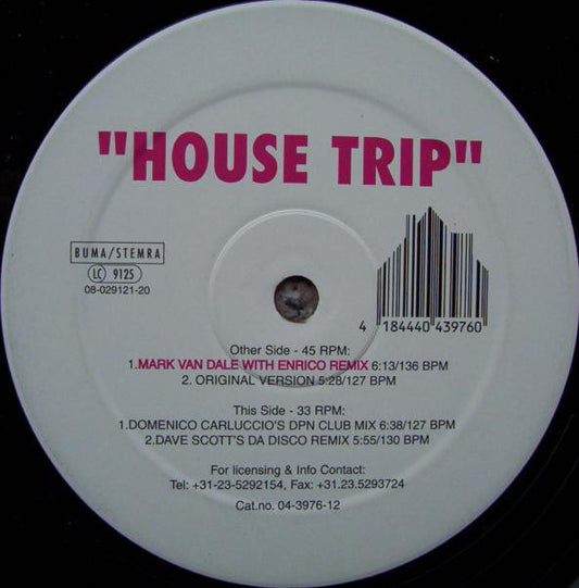DJ Paul One vs. Dave Scott : House Trip (12")