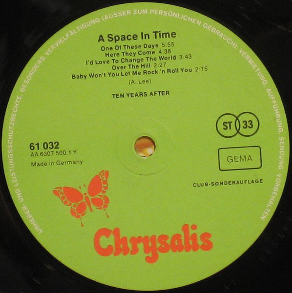 Ten Years After : A Space In Time (LP, Album, Club)