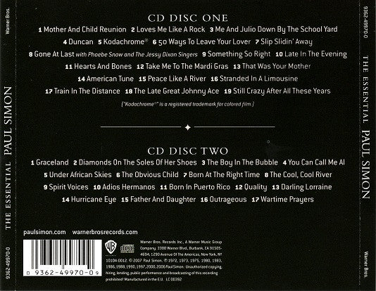 Paul Simon : The Essential Paul Simon (2xCD, Comp)