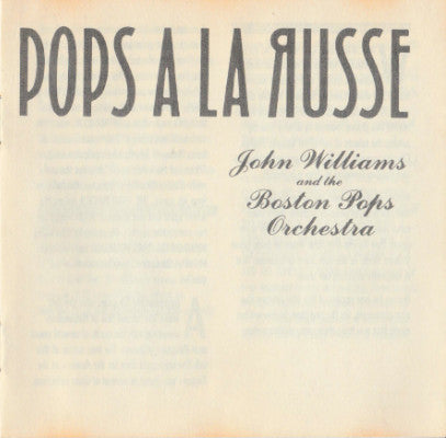 John Williams (4) And Boston Pops Orchestra : Pops A La Russe (CD, Album, Club)