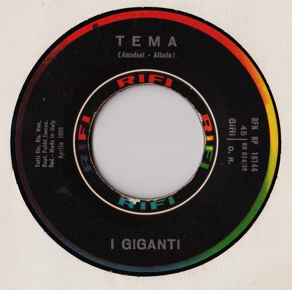 I Giganti : Tema (7")