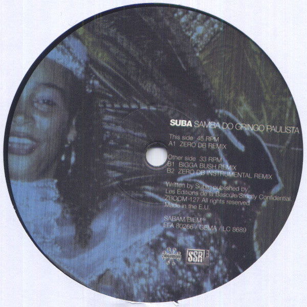 Suba : Samba Do Gringo Paulista (12")