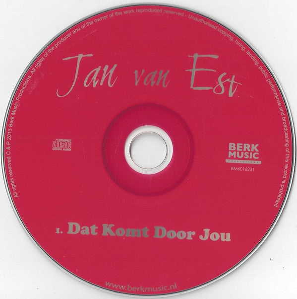 Jan van Est : Dat Komt Door Jou (CD, Single)