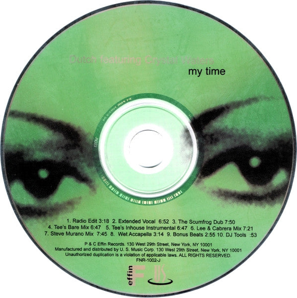 Dutch Featuring Crystal Waters : My Time (CD, Maxi, CDJ)
