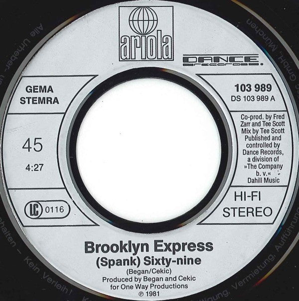 Brooklyn Express : (Spank) Sixty-nine (7", Single)