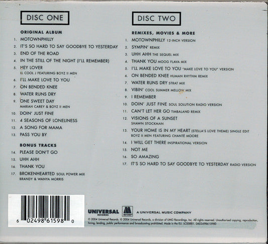 Boyz II Men : Legacy (The Greatest Hits Collection) (2xCD, Comp, Dlx)