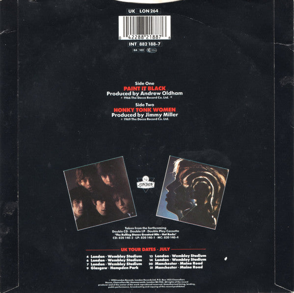The Rolling Stones : Paint It Black (7", Single)